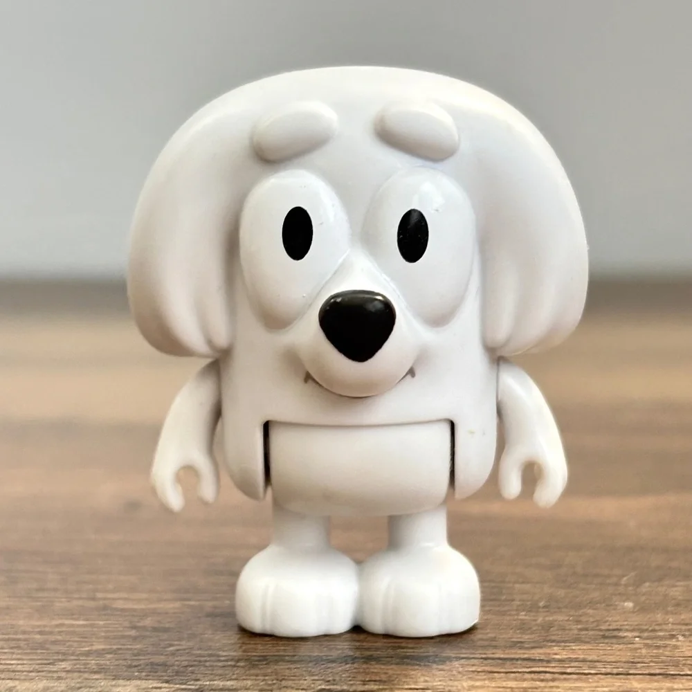Bluey Bingo Friend LILA Maltese Dog Replacement Toy Figure White Cake Topper NEW